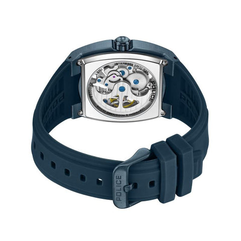 The Watch Boutique Police Skeletor 3 Hands-Automatic Silicone Strap