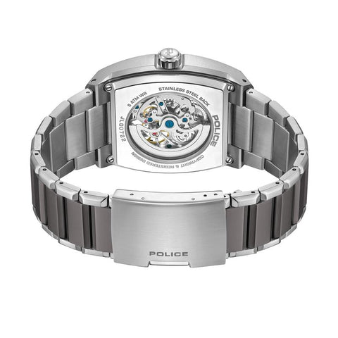 The Watch Boutique Police Skeletor Grey Dial Bracelet Men's Automatic Watch