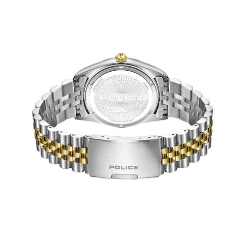 The Watch Boutique Police Stria Silver Dial Two-Tone Watch
