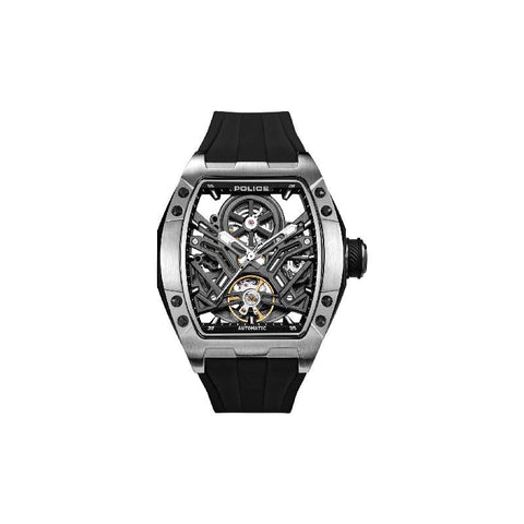 The Watch Boutique Police Tampa Men's Automatic Steel Tonneau Watch