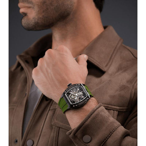 The Watch Boutique Police Tampa Men's Automatic Tonneau Watch