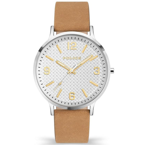 The Watch Boutique Police Tasman 3 Hands, Tan Leather Strap
