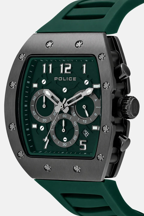 The Watch Boutique Police Tonneau Green Dial Men's Watch
