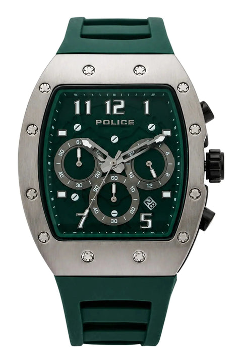 The Watch Boutique Police Tonneau Green Dial Men's Watch