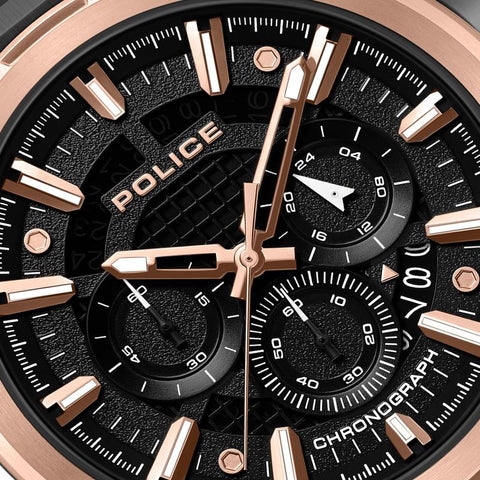 The Watch Boutique Police Uros Black Dial Men's Watch