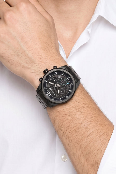 The Watch Boutique Police Vigor Black Dial Men's Watch