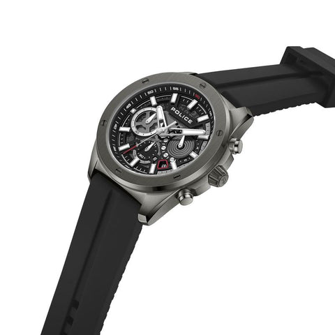 The Watch Boutique Police Warren Black Dial Gunmetal Men's Watch
