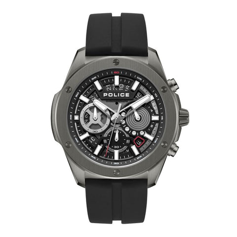 The Watch Boutique Police Warren Black Dial Gunmetal Men's Watch
