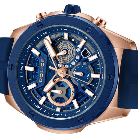 The Watch Boutique Police Warren Blue Dial Men's Watch