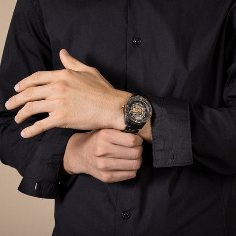 The Watch Boutique Rado Captain Cook High-Tech Ceramic Skeleton Watch R32192152