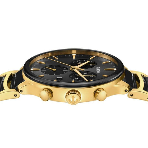 Rado Centrix Chronograph PVD Gold-Coated Quartz Watch R30211152