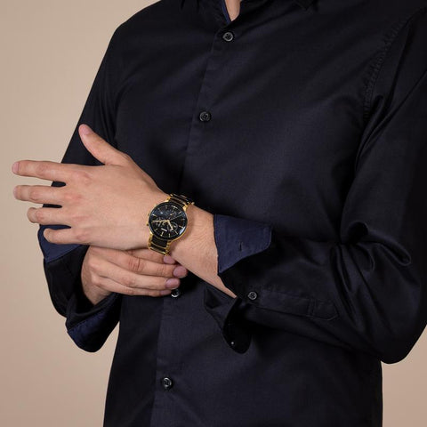 The Watch Boutique Rado Centrix Chronograph PVD Gold-Coated Quartz Watch R30211152