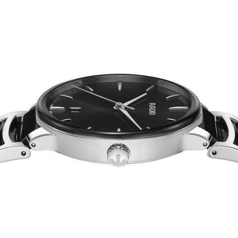 The Watch Boutique Rado Centrix Quartz Stainless Steel Black Dial R30021152