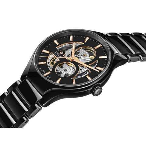 The Watch Boutique Rado True Round Automatic Open Heart Ceramic Watch R27107172