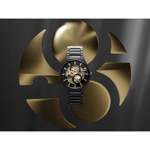 The Watch Boutique Rado True Round Automatic Open Heart Ceramic Watch R27107172