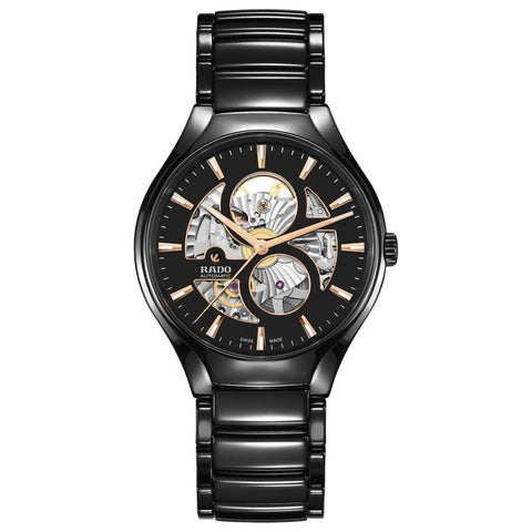 The Watch Boutique Rado True Round Automatic Open Heart Ceramic Watch R27107172