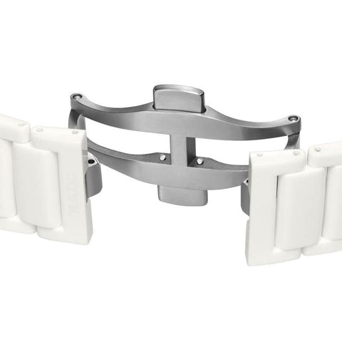 The Watch Boutique Rado True Square Automatic Open Heart White High-Tech Ceramic Diamond Watch R27073722