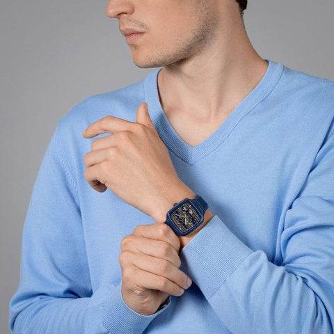 The Watch Boutique Rado True Square Automatic Skeleton Watch R27178205