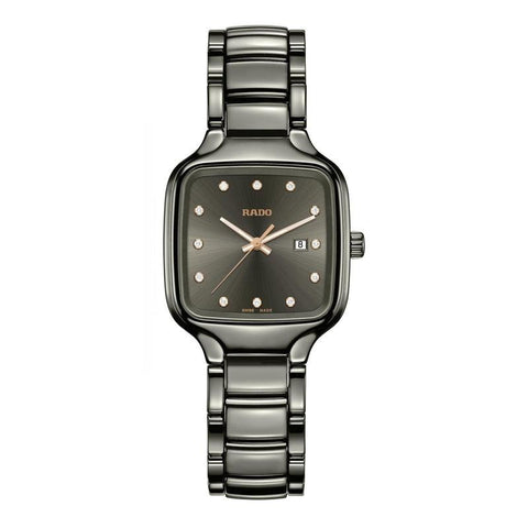 The Watch Boutique Rado True Square Diamonds Watch 01.079.6079.3.070 Default Title