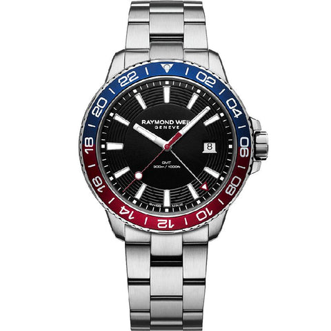 The Watch Boutique Raymond Weil Tango 300 Men's Quartz GMT Diver Watch - R8280ST320001