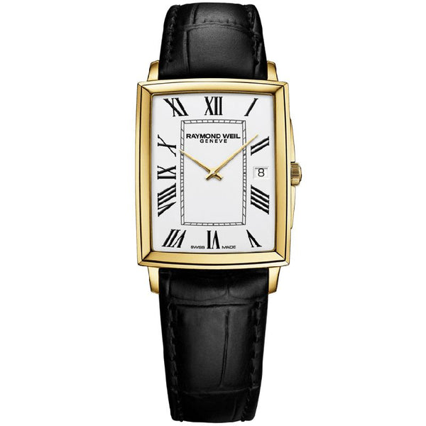 Raymond Weil Toccata Men's Classic Rectangular Gold PVD Watch