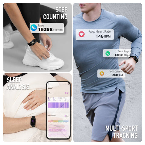 The Watch Boutique Reflex Active NEXUS Calling Black Strap Smart Watch