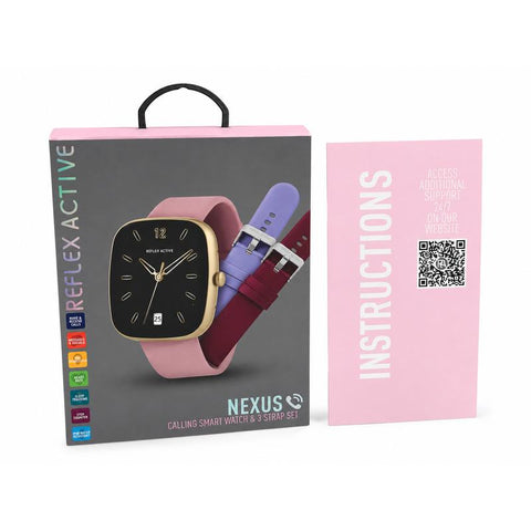 The Watch Boutique Reflex Active Nexus Pink Set Pink Smart Watch
