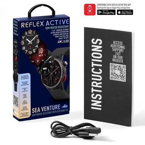 Reflex Active Sea Venture 400R 50m Swim‑Safe AMOLED GPS Smartwatch