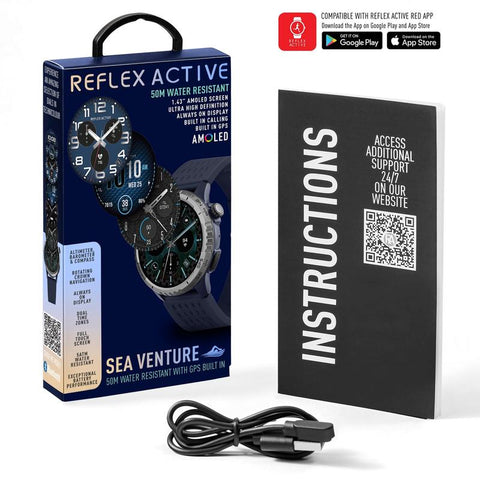 Reflex Active Sea Venture 400R 50m Water‑Resistant AMOLED GPS Smartwatch