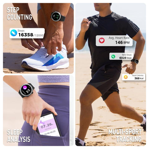 Reflex Active Sea Venture 400R AMOLED GPS Smartwatch – Black