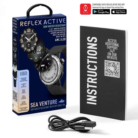 Reflex Active Sea Venture 400R AMOLED GPS Smartwatch – Black