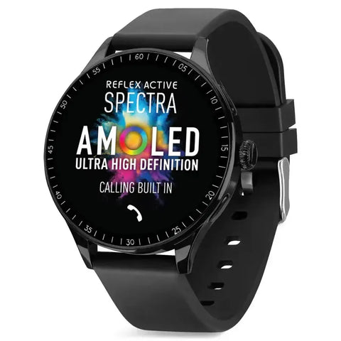 The Watch Boutique Reflex Active Spectra Amoled 300R Black Smart Watch