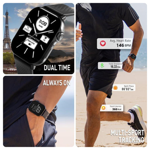 The Watch Boutique Reflex Active Venture GPS Black Smart Watch
