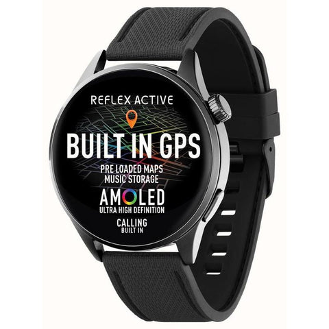 The Watch Boutique Reflex Active Venture R 400 Pro Black Smart Watch