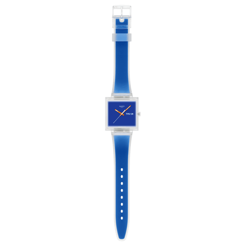 Swatch What If...See Thru Blue Watch - SO38K701