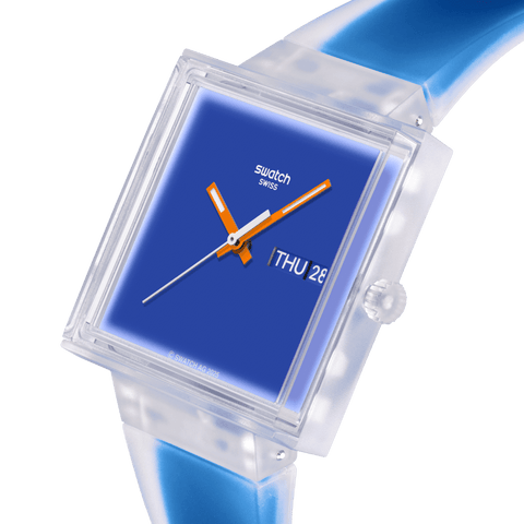 Swatch What If...See Thru Blue Watch - SO38K701