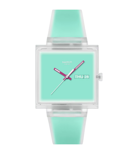 Swatch What If… See Thru Mint Watch - SO38K702