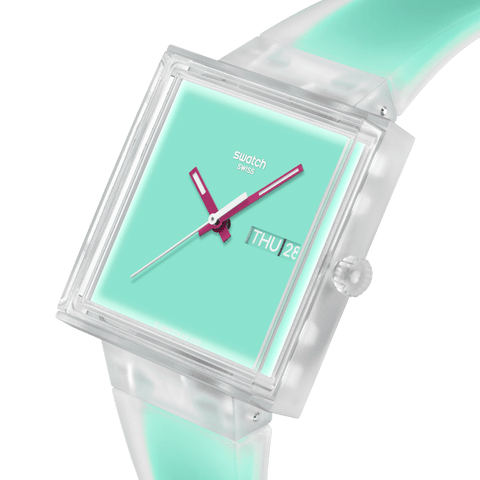 Swatch What If… See Thru Mint Watch - SO38K702