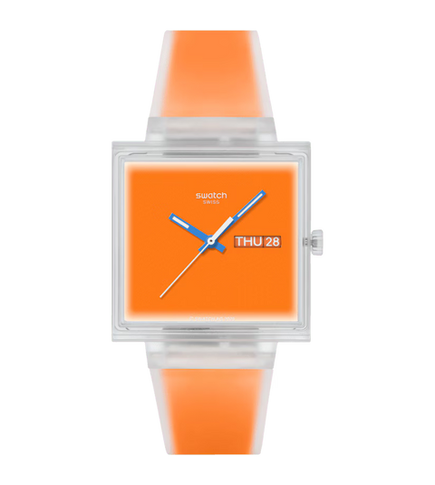 Swatch What If...See Thru Orange Watch - SO38K704