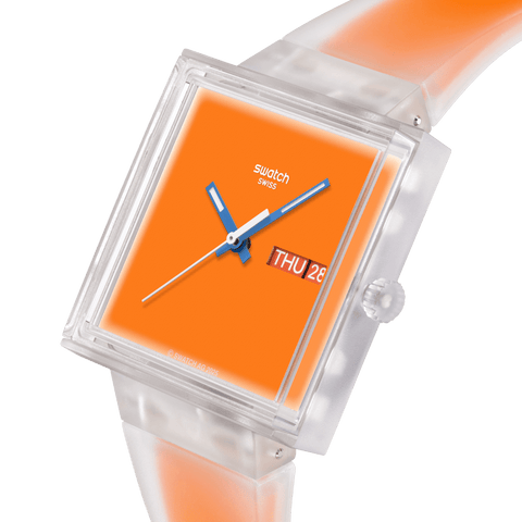 Swatch What If...See Thru Orange Watch - SO38K704