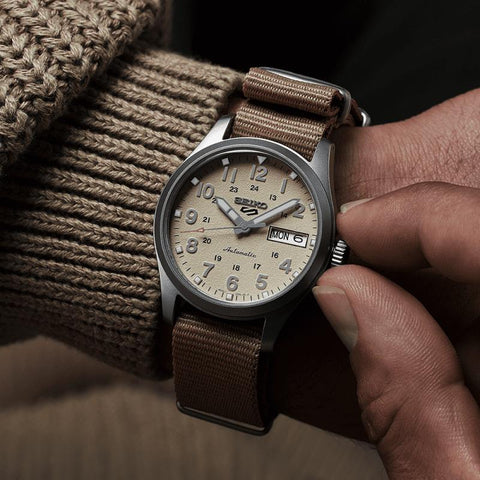 The Watch Boutique Seiko 5 Desert Kit Midfield Sports Style Watch - SRPJ83K1