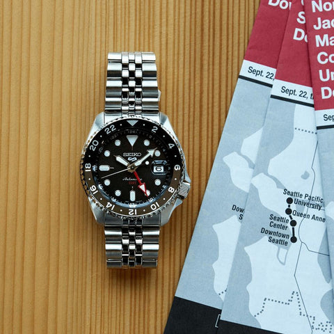 The Watch Boutique Seiko 5 Sports Black Grape GMT SKX Re-Interpretation