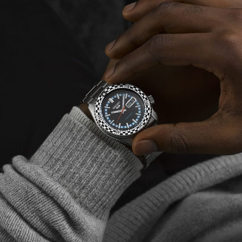 The Watch Boutique Seiko 5 Sports Black & White ‘Checker Flag’ Special Edition - SRPK67K1