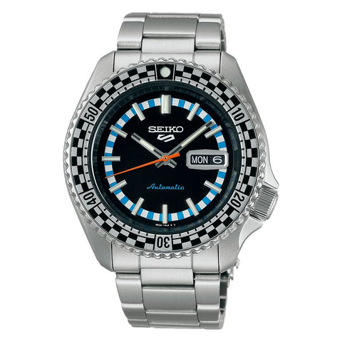 The Watch Boutique Seiko 5 Sports Black & White ‘Checker Flag’ Special Edition - SRPK67K1