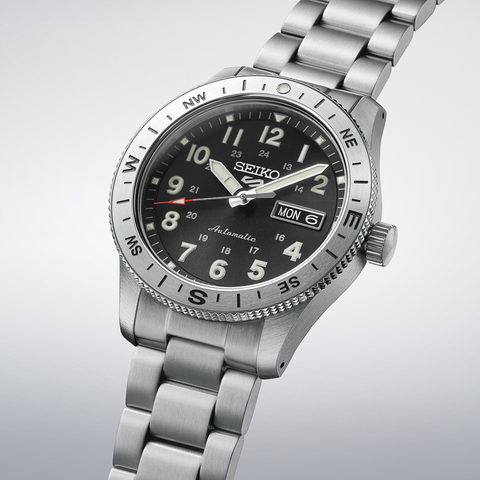 The Watch Boutique Seiko 5 Sports Field Black Dial Men's Automatic Watch