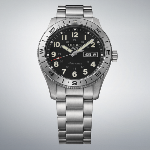 The Watch Boutique Seiko 5 Sports Field Black Dial Men's Automatic Watch