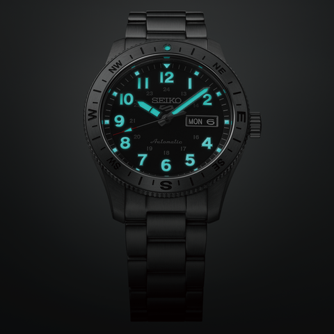 The Watch Boutique Seiko 5 Sports Field Black Dial Men's Automatic Watch
