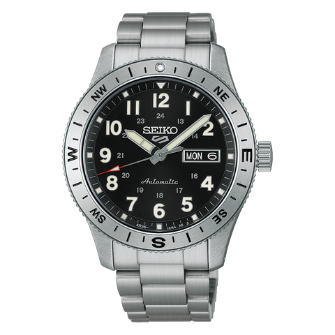 The Watch Boutique Seiko 5 Sports Field Black Dial Men's Automatic Watch