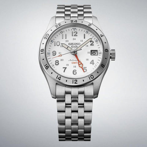 Seiko 5 Sports Overwhite Field GMT Watch