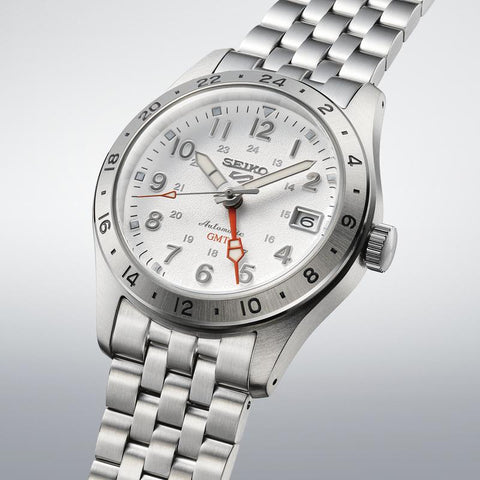Seiko 5 Sports Overwhite Field GMT Watch